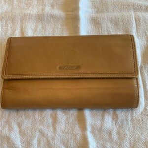Fossil Light Brown Leather Wallet